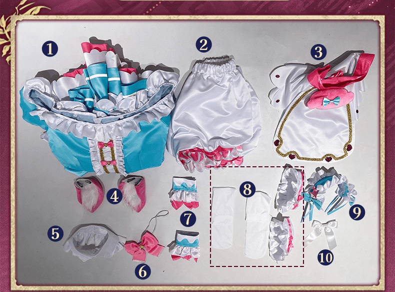 Honor of Kings Daji x Sanrio My Melody Full Cosplay Costume Set - Coscosmos