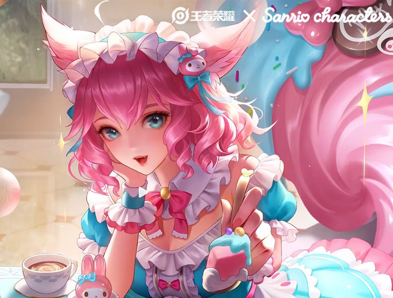 Honor of Kings Daji x Sanrio My Melody Full Cosplay Costume Set - Coscosmos