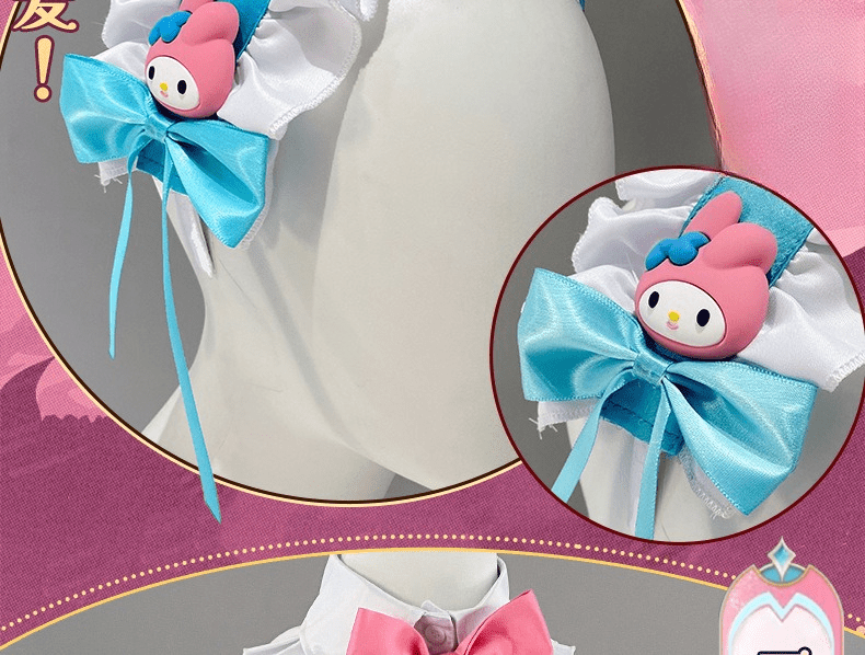 Honor of Kings Daji x Sanrio My Melody Full Cosplay Costume Set - Coscosmos