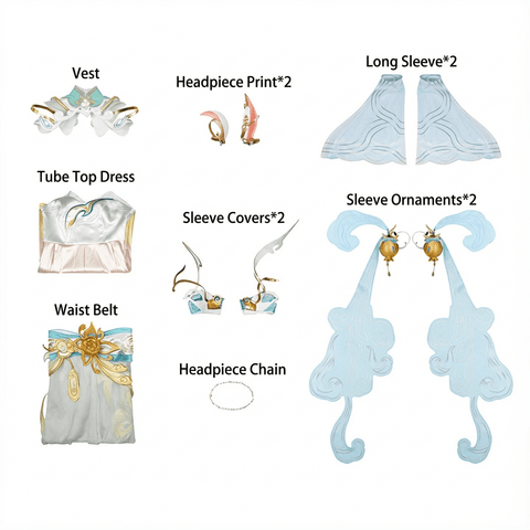 Honor of Kings Gongsun Li Yun Nuo Thousand Mountains Cosplay Costume Full Set Anime Game Outfit - Coscosmos