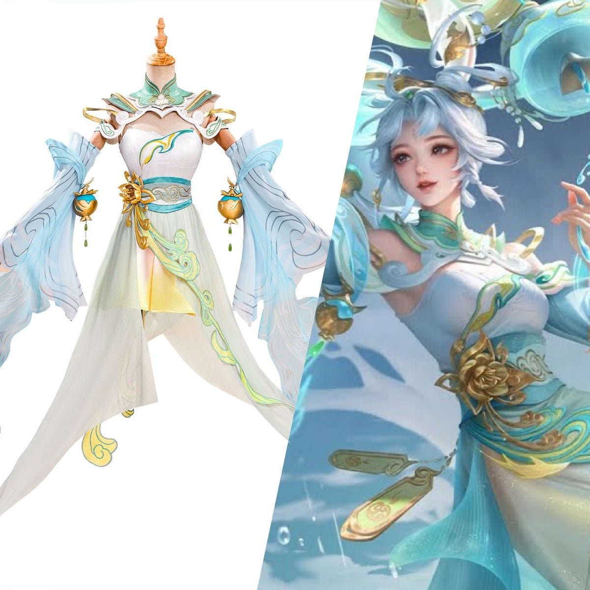 Honor of Kings Gongsun Li Yun Nuo Thousand Mountains Cosplay Costume Full Set Anime Game Outfit - Coscosmos