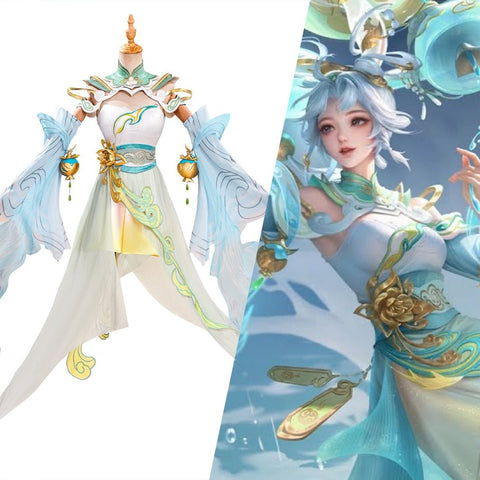 Honor of Kings Gongsun Li Yun Nuo Thousand Mountains Cosplay Costume Full Set Anime Game Outfit - Coscosmos