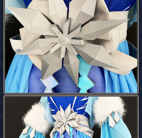 Honor of Kings Luna Frost Moon Ballad Cosplay Costume Full Game Suit - Coscosmos