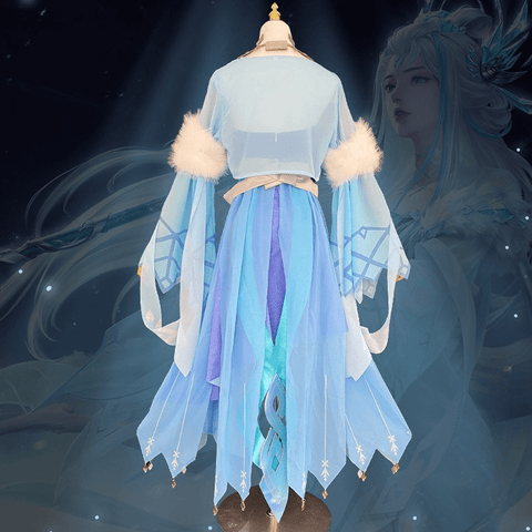 Honor of Kings Luna Frost Moon Ballad Cosplay Costume Full Game Suit - Coscosmos