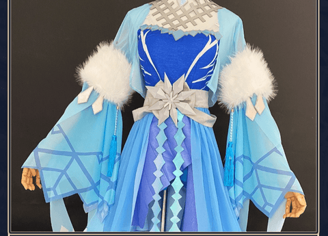 Honor of Kings Luna Frost Moon Ballad Cosplay Costume Full Game Suit - Coscosmos