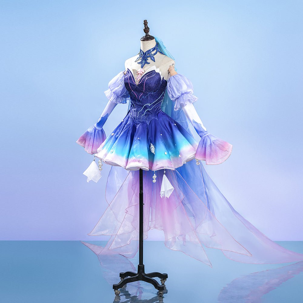 Honor of Kings Wang Zhaojin Eternal Rebirth Cosplay Costume, Complete Full Set for Women - Coscosmos