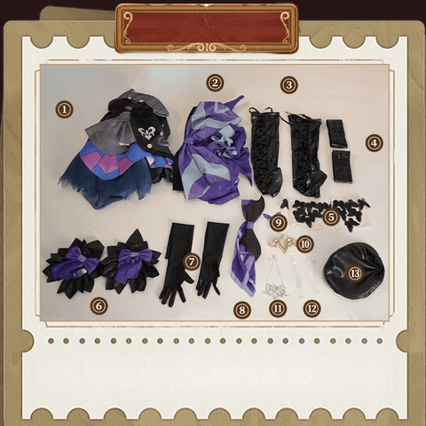 Honor of Kings Wang Zhaojun Black Idol Singer Star Skin Moon Lotus Cosplay Costume - Coscosmos