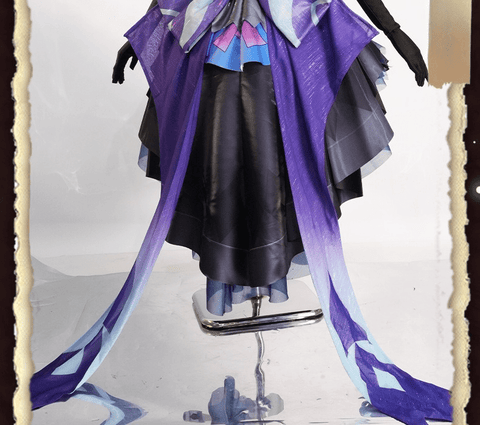 Honor of Kings Wang Zhaojun Black Idol Singer Star Skin Moon Lotus Cosplay Costume - Coscosmos
