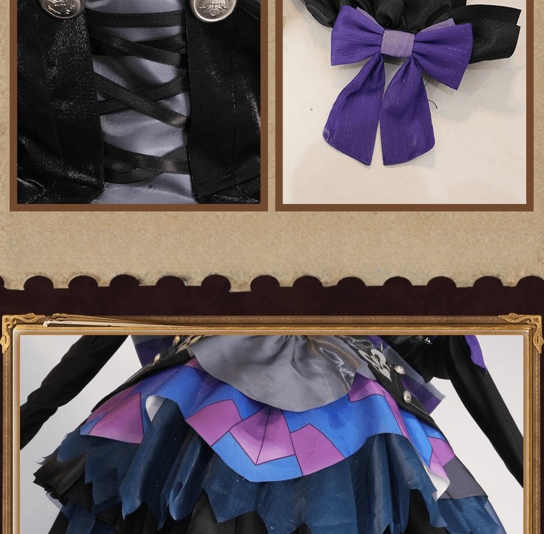 Honor of Kings Wang Zhaojun Black Idol Singer Star Skin Moon Lotus Cosplay Costume - Coscosmos