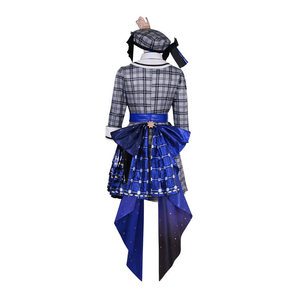 Hoshimachi Suisei Hololive VTuber Cosplay Costume Checkered Concert Dress Stage Outfit - Coscosmos