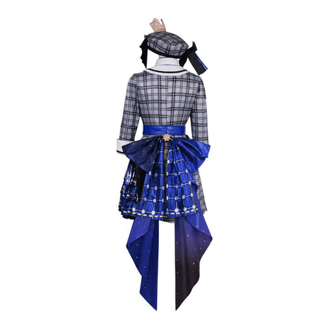 Hoshimachi Suisei Hololive VTuber Cosplay Costume Checkered Concert Dress Stage Outfit - Coscosmos