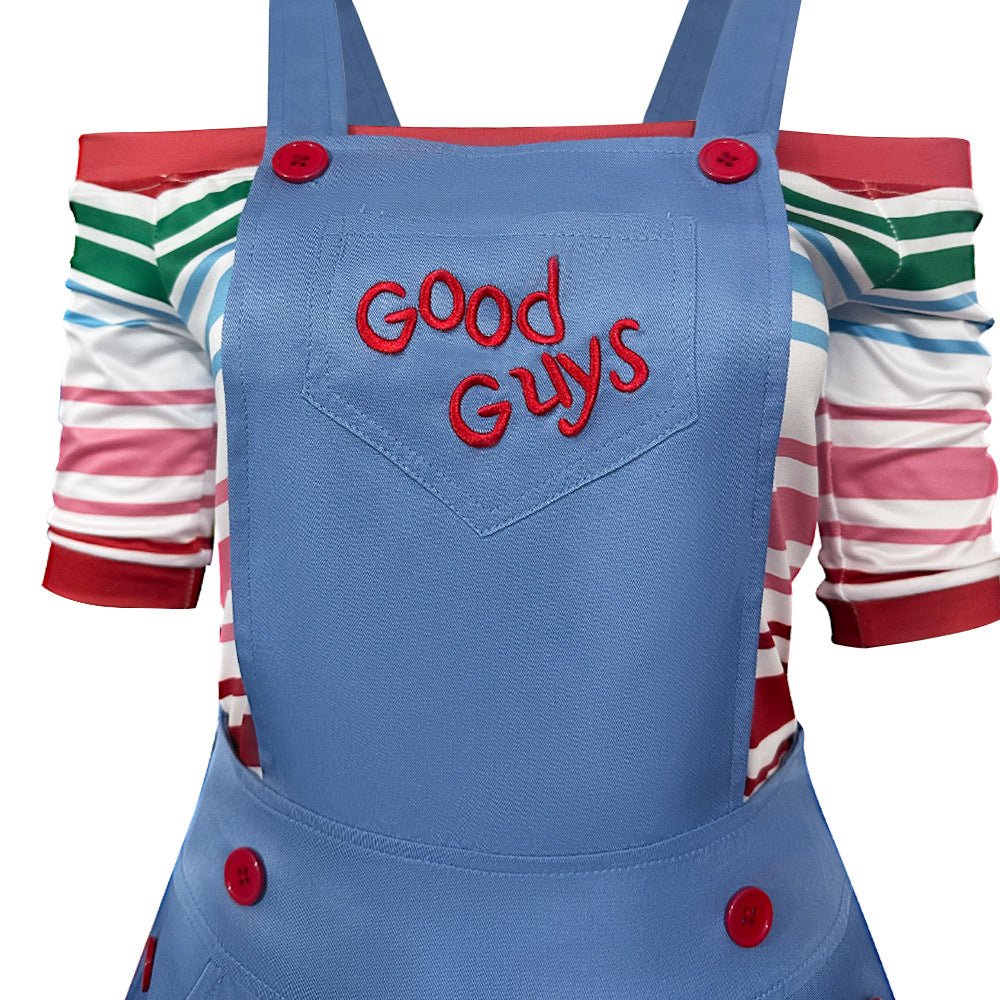Hot Movie Child's Play Chucky Cosplay Costume for Halloween Performance - Coscosmos