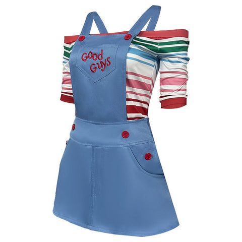 Hot Movie Child's Play Chucky Cosplay Costume for Halloween Performance - Coscosmos