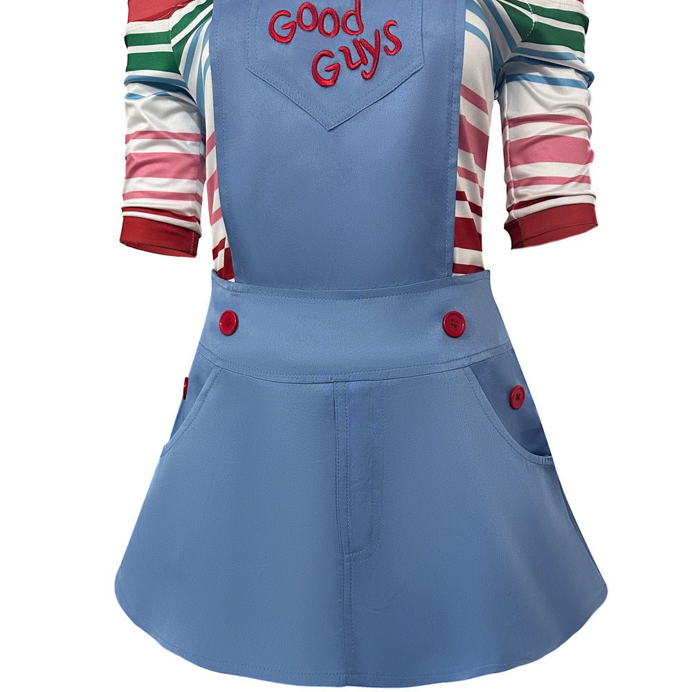 Hot Movie Child's Play Chucky Cosplay Costume for Halloween Performance - Coscosmos