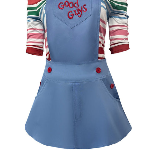 Hot Movie Child's Play Chucky Cosplay Costume for Halloween Performance - Coscosmos