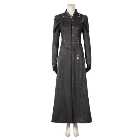 House of the Dragon Rhaenyra Black Riding Cosplay Costume Suit with Necklace - Coscosmos
