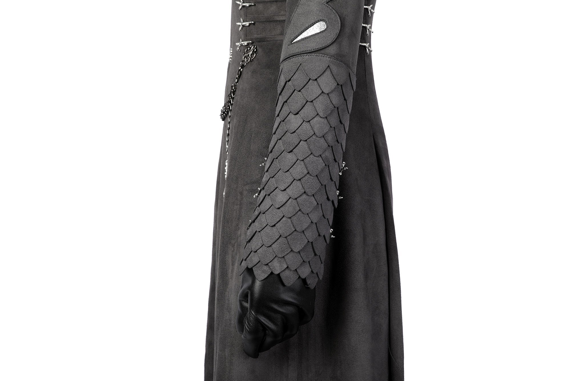 House of the Dragon Rhaenyra Black Riding Cosplay Costume Suit with Necklace - Coscosmos