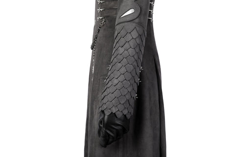 House of the Dragon Rhaenyra Black Riding Cosplay Costume Suit with Necklace - Coscosmos