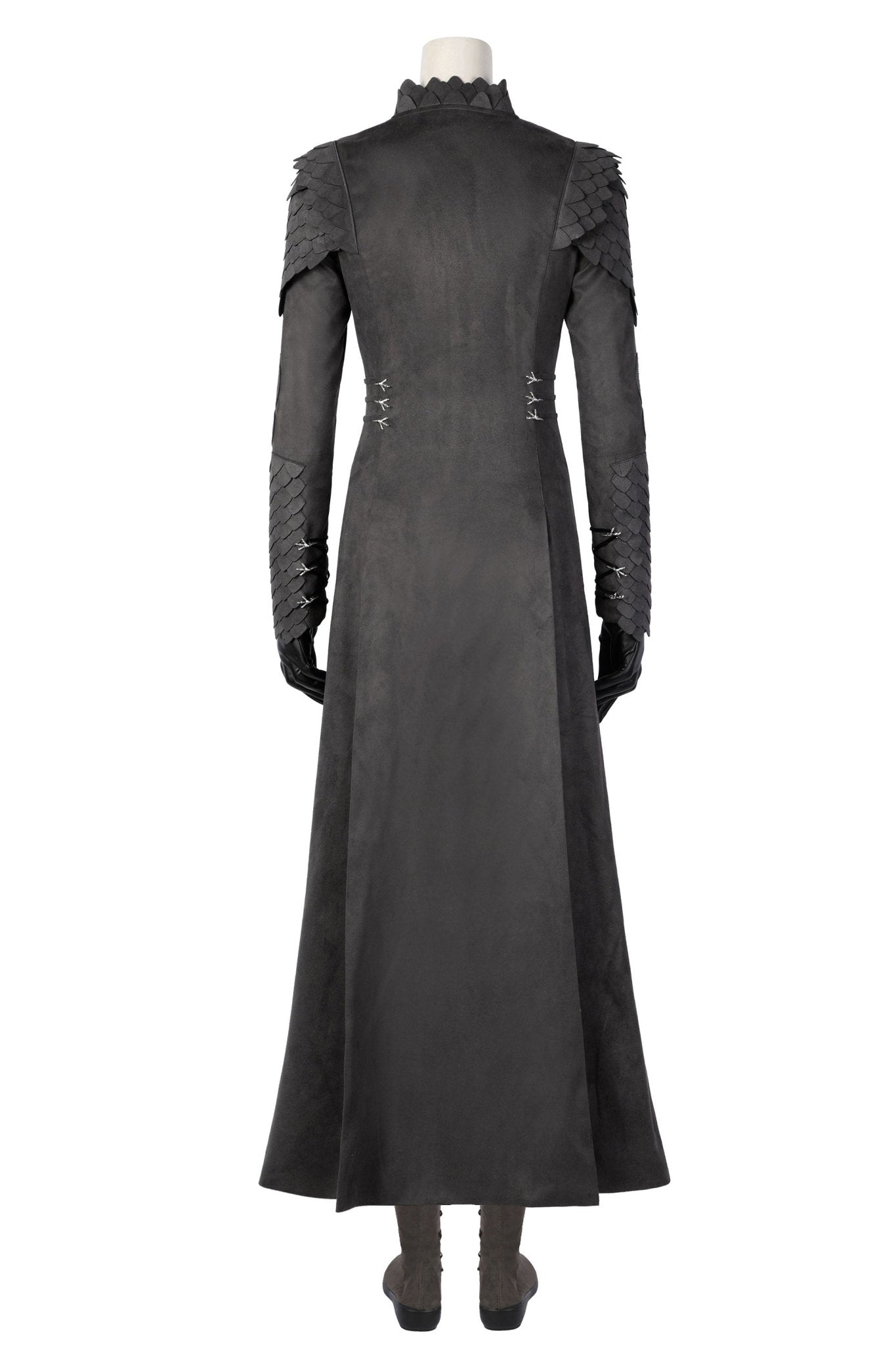House of the Dragon Rhaenyra Black Riding Cosplay Costume Suit with Necklace - Coscosmos