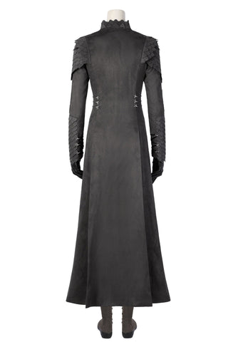 House of the Dragon Rhaenyra Black Riding Cosplay Costume Suit with Necklace - Coscosmos
