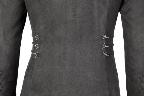 House of the Dragon Rhaenyra Black Riding Cosplay Costume Suit with Necklace - Coscosmos