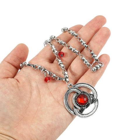 House of the Dragon Rhaenyra Black Riding Cosplay Costume Suit with Necklace - Coscosmos