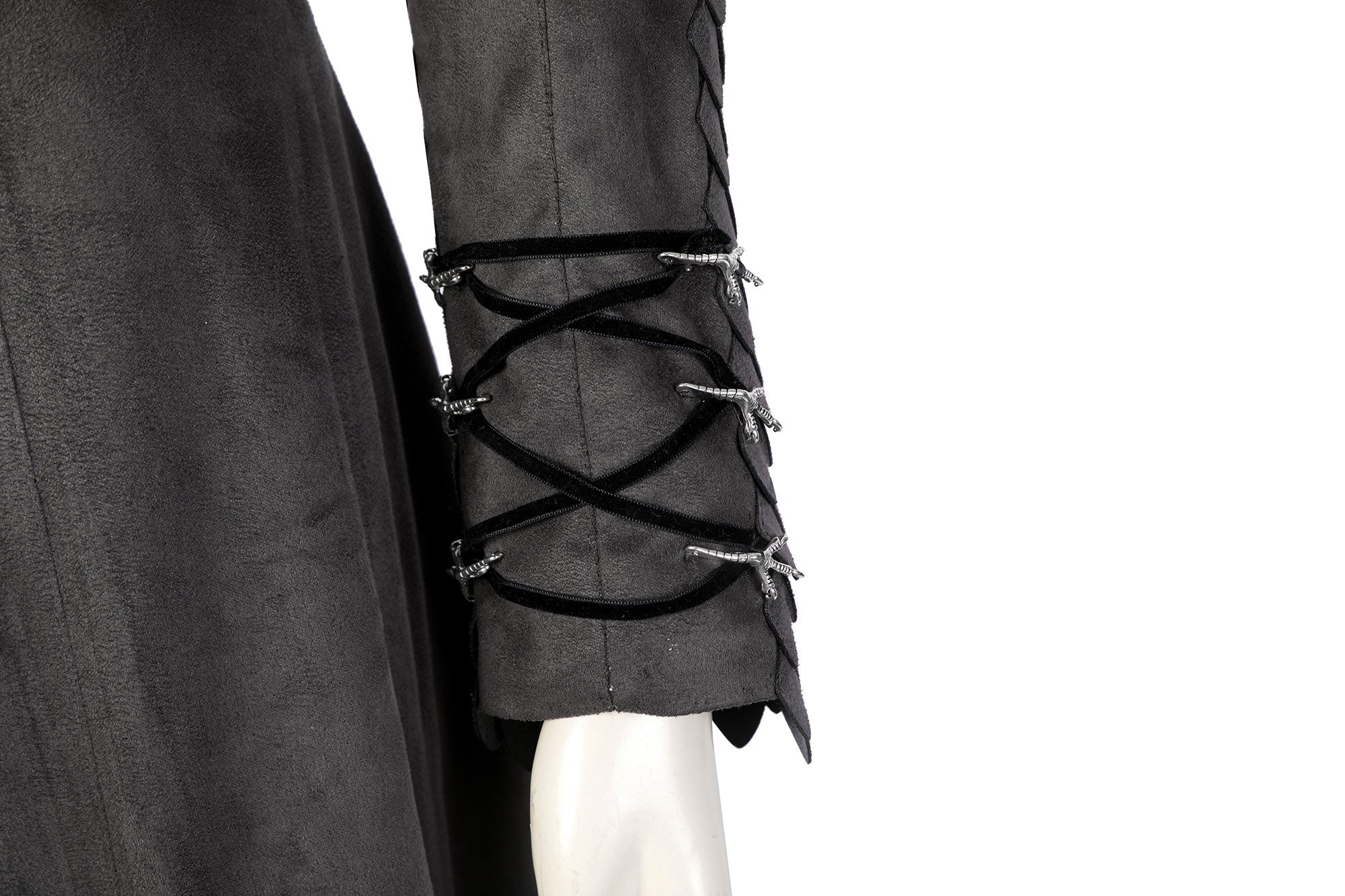 House of the Dragon Rhaenyra Black Riding Cosplay Costume Suit with Necklace - Coscosmos