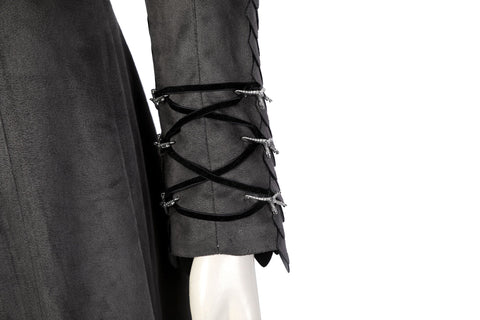 House of the Dragon Rhaenyra Black Riding Cosplay Costume Suit with Necklace - Coscosmos