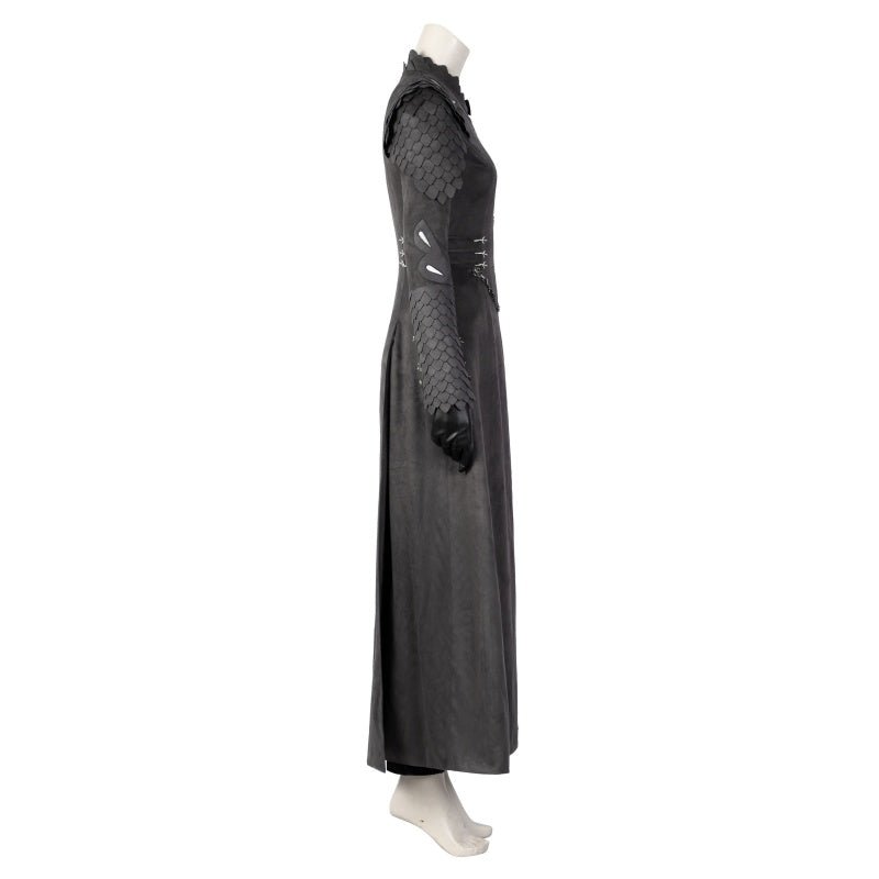 House of the Dragon Rhaenyra Black Riding Cosplay Costume Suit with Necklace - Coscosmos