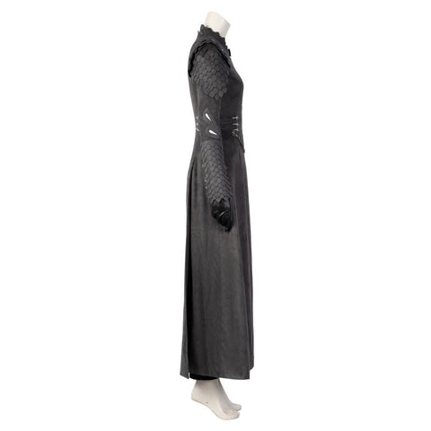 House of the Dragon Rhaenyra Black Riding Cosplay Costume Suit with Necklace - Coscosmos