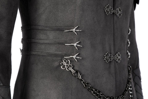 House of the Dragon Rhaenyra Black Riding Cosplay Costume Suit with Necklace - Coscosmos