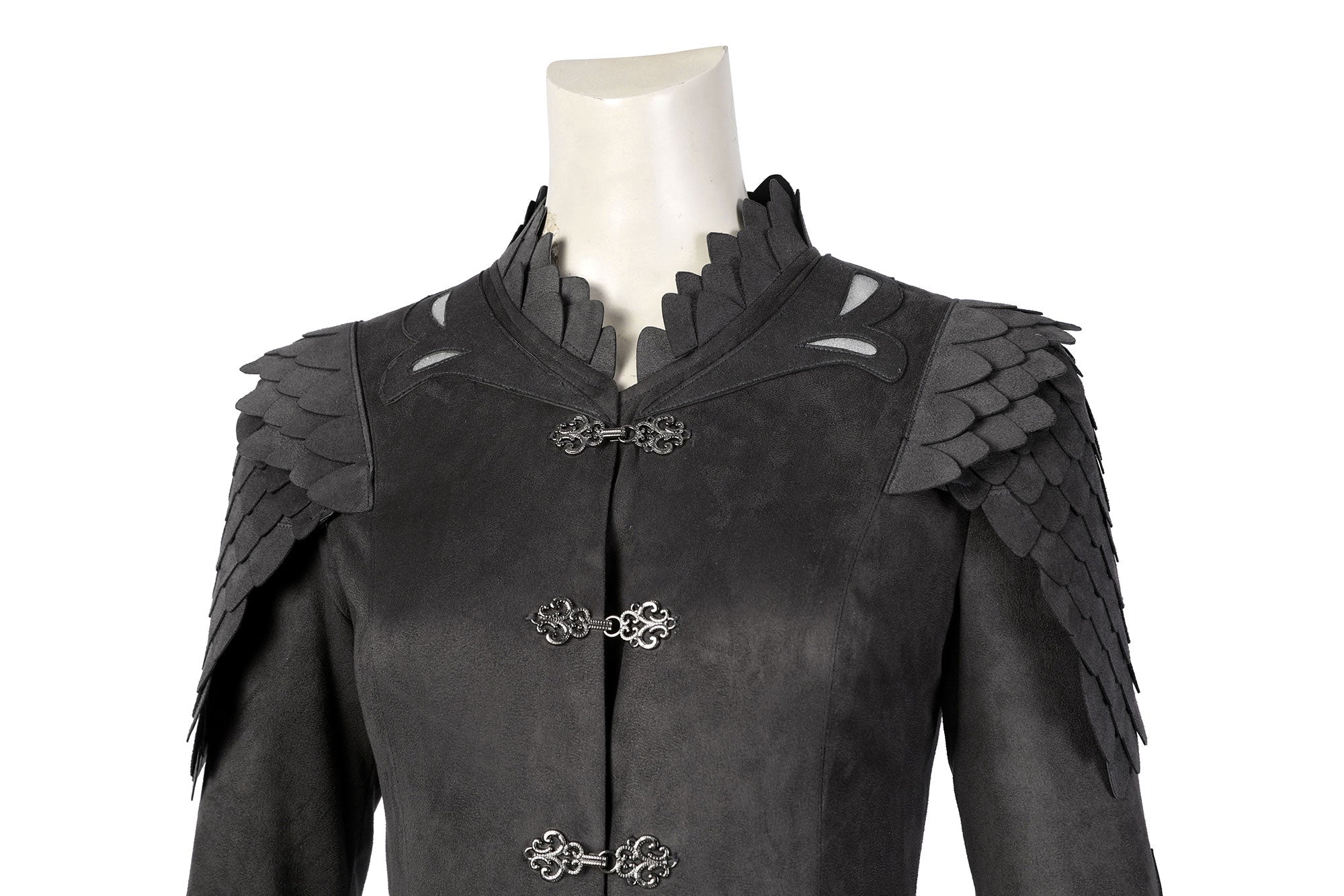 House of the Dragon Rhaenyra Black Riding Cosplay Costume Suit with Necklace - Coscosmos