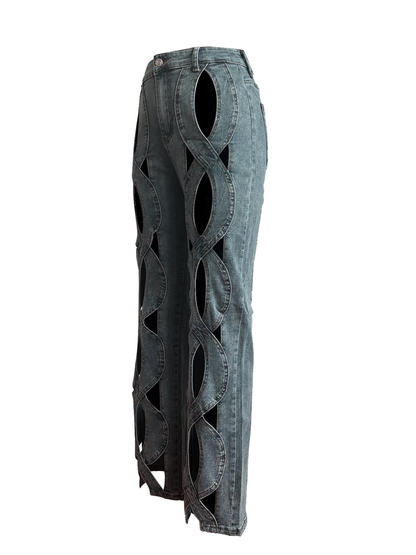 HR23112 European and American Women's Elastic Denim Jeans for Cosplay - Coscosmos