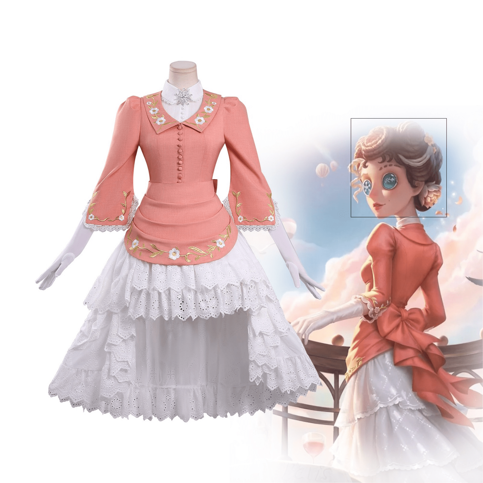 Identity V Barmaid Cosplay Costume – “Deduction Star: Barmaid – Startling Night Getaway” Cosplay Outfit for Game Anime Fans - Coscosmos
