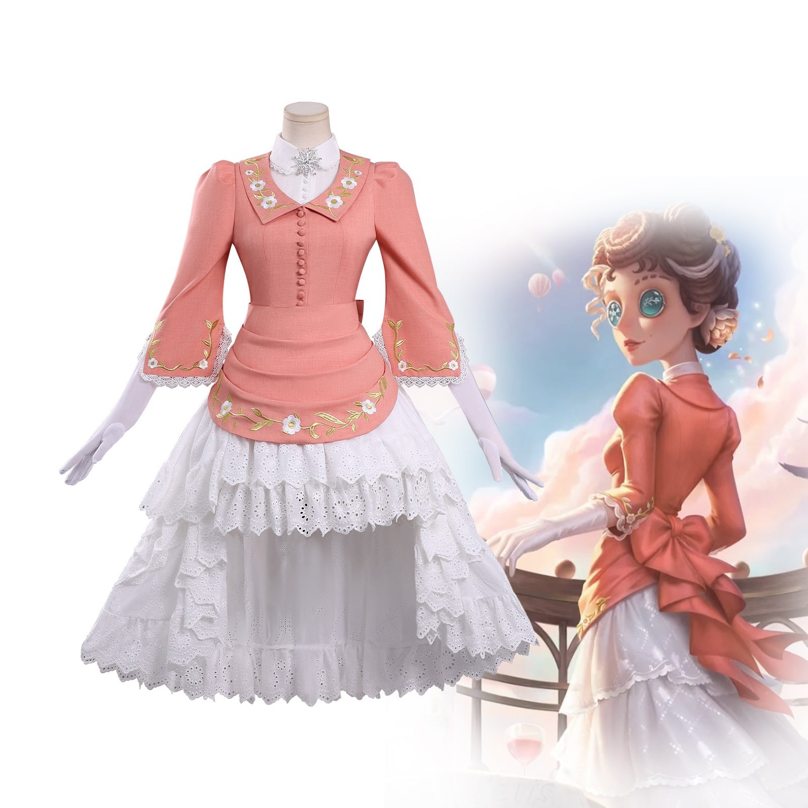 Identity V Barmaid Cosplay Costume – “Deduction Star: Barmaid – Startling Night Getaway” Cosplay Outfit for Game Anime Fans - Coscosmos