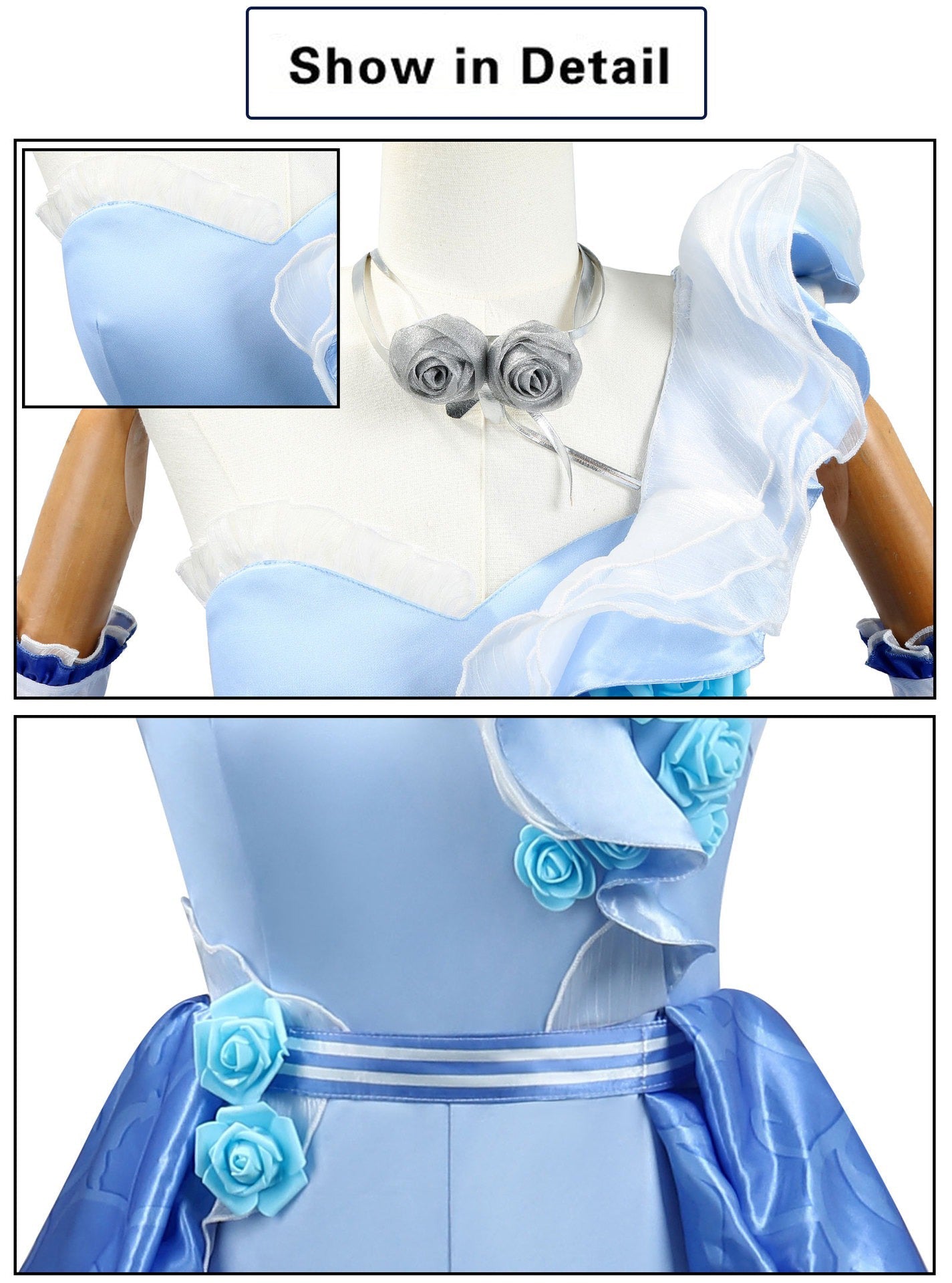 Identity V Barmaid “Rose on the Waves” Cosplay Costume – Game Anime Outfit for Women, High - Quality Stage Performance & Themed Party Wear - Coscosmos