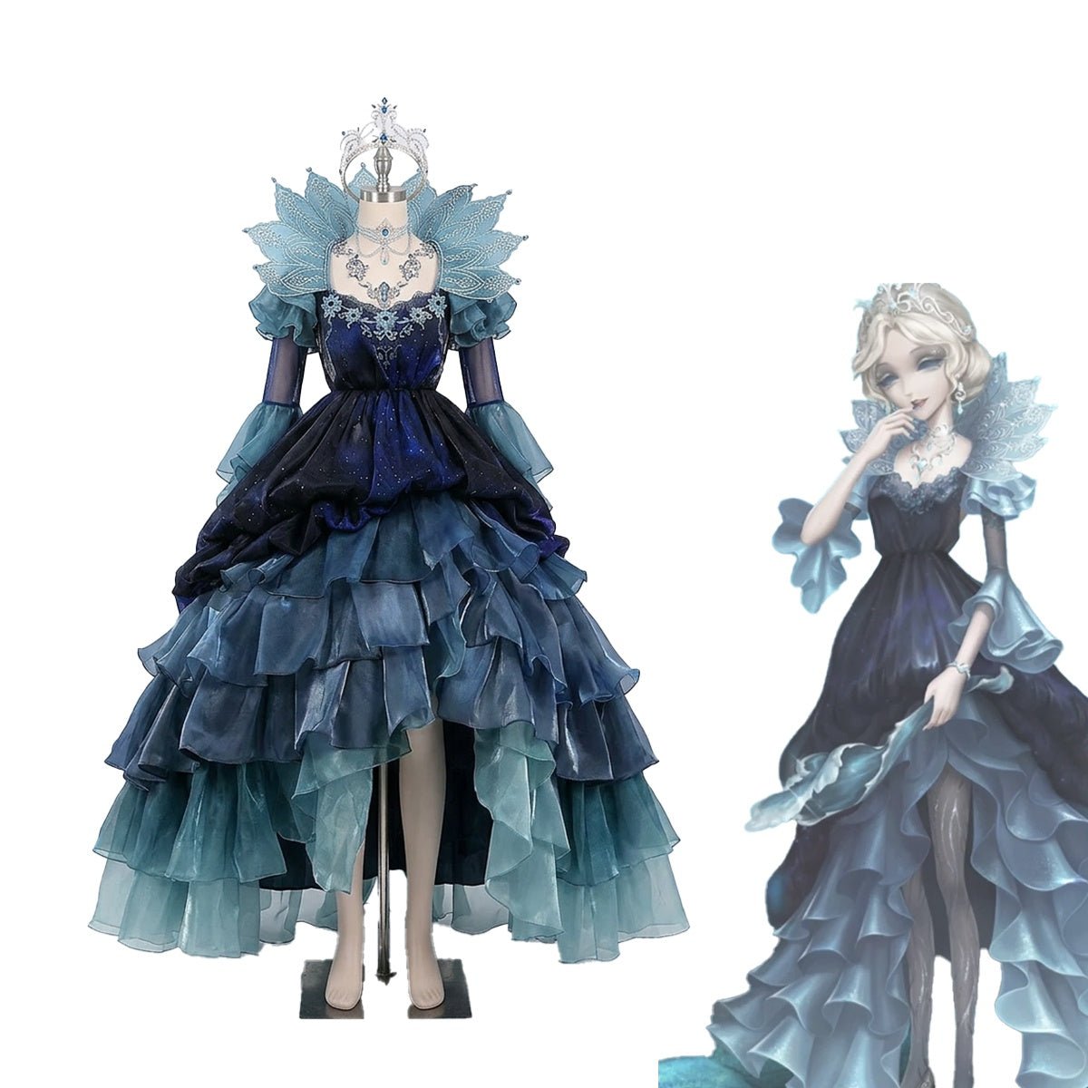 Identity V Bloody Queen Night Tides Cosplay Costume - Coscosmos