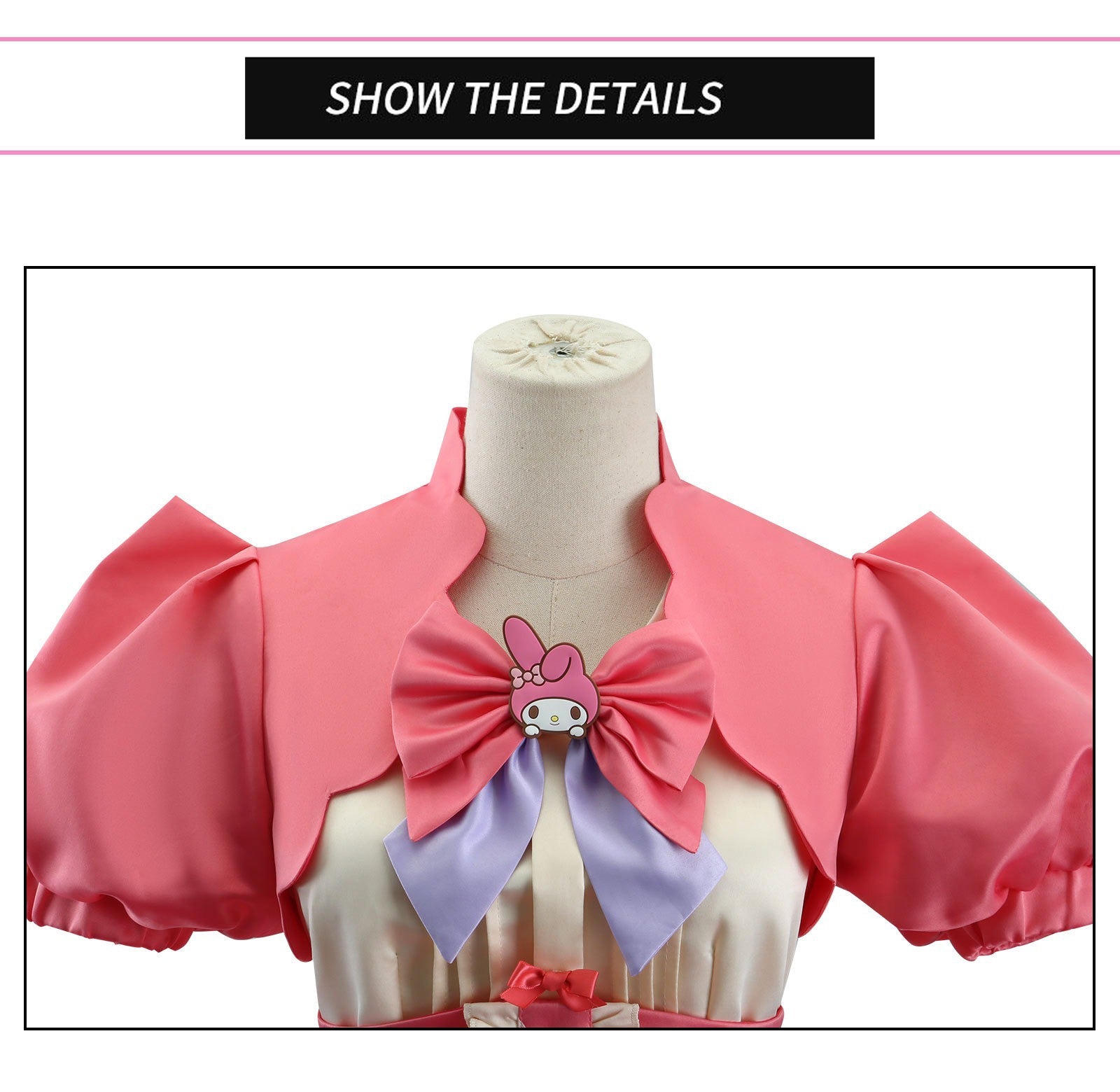 Identity V COS Costume: Red Riding Hood Mary × Melody Sanrio Crossover – Cheerleader Cosplay Anime Outfit for Fans - Coscosmos