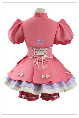 Identity V COS Costume: Red Riding Hood Mary × Melody Sanrio Crossover – Cheerleader Cosplay Anime Outfit for Fans - Coscosmos