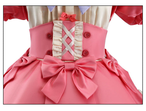 Identity V COS Costume: Red Riding Hood Mary × Melody Sanrio Crossover – Cheerleader Cosplay Anime Outfit for Fans - Coscosmos