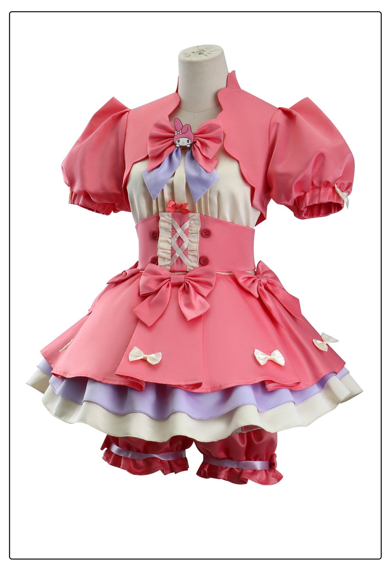 Identity V COS Costume: Red Riding Hood Mary × Melody Sanrio Crossover – Cheerleader Cosplay Anime Outfit for Fans - Coscosmos