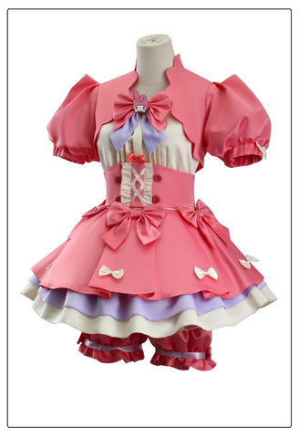 Identity V COS Costume: Red Riding Hood Mary × Melody Sanrio Crossover – Cheerleader Cosplay Anime Outfit for Fans - Coscosmos
