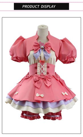 Identity V COS Costume: Red Riding Hood Mary × Melody Sanrio Crossover – Cheerleader Cosplay Anime Outfit for Fans - Coscosmos