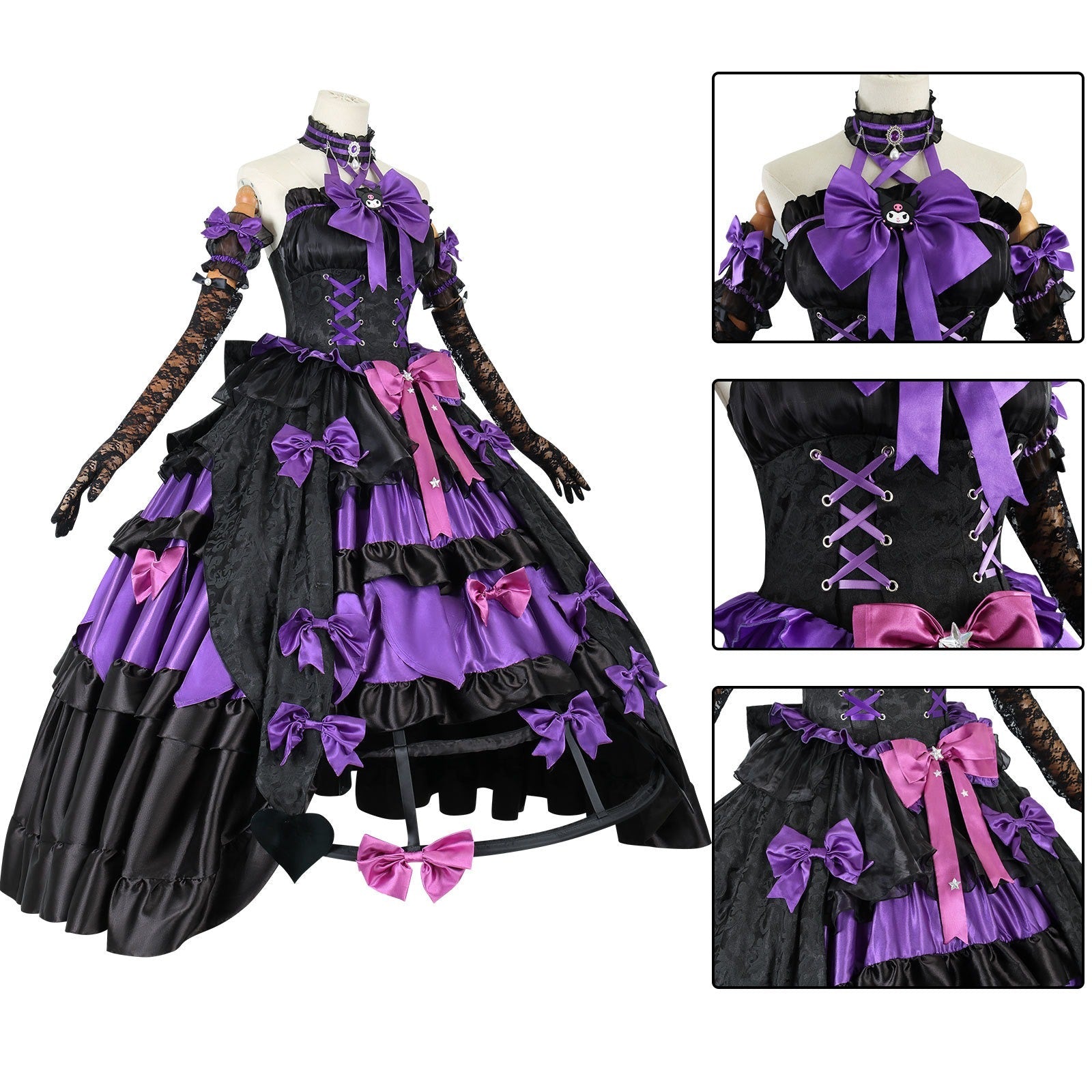 Identity V COS Costume: Sanrio Collaboration Red Lady Cosplay & Cheerleader Game Anime Outfit - Coscosmos