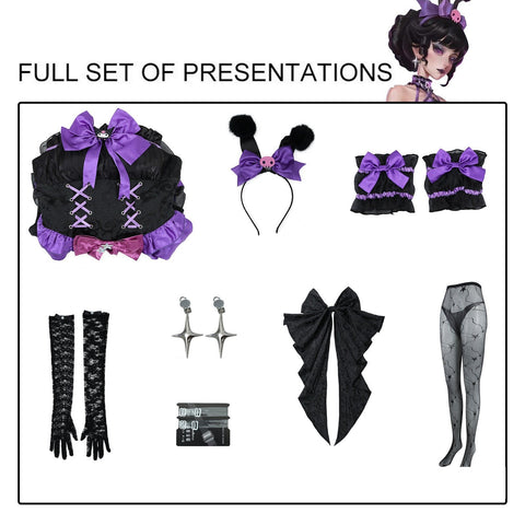 Identity V COS Costume: Sanrio Collaboration Red Lady Cosplay & Cheerleader Game Anime Outfit - Coscosmos