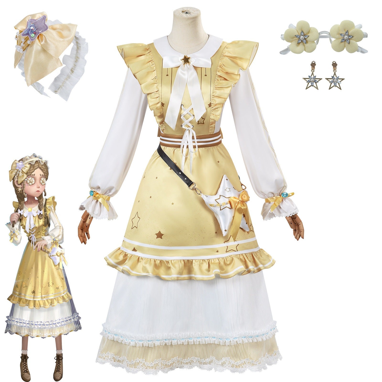 Identity V Cosplay Costume – Toy Merchant “Glimmer of Dawn” – Anne Complete Set for Cosplayers - Coscosmos