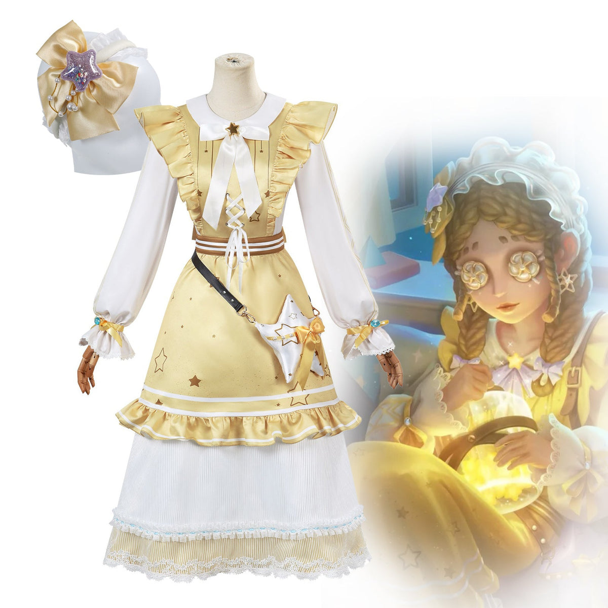 Identity V Cosplay Costume – Toy Merchant “Glimmer of Dawn” – Anne Complete Set for Cosplayers - Coscosmos