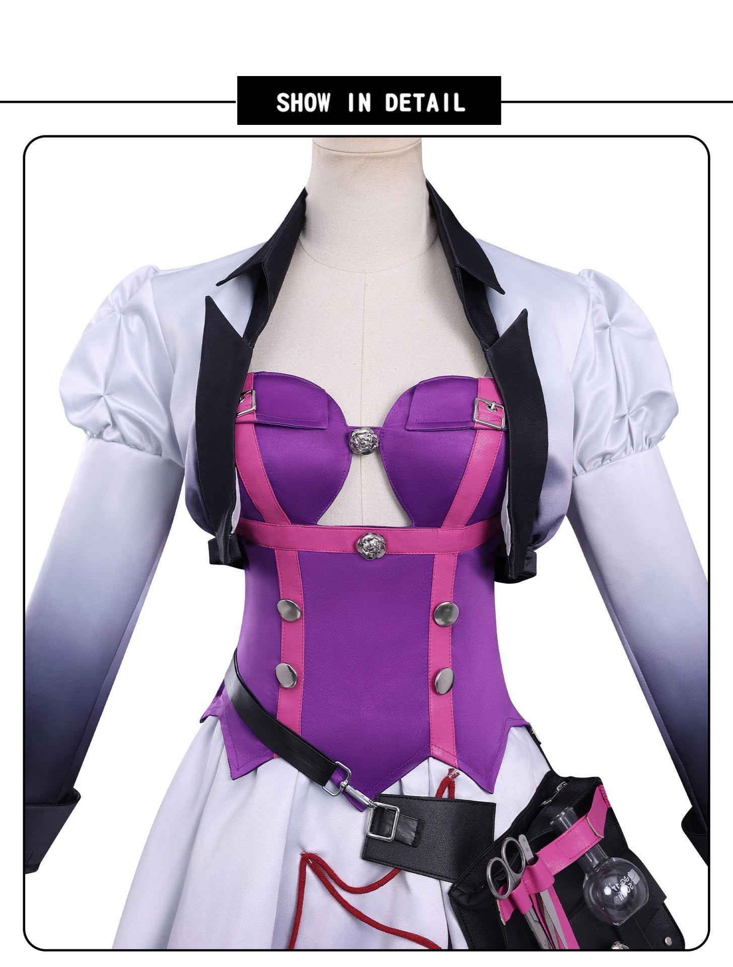 Identity V Doctor Silver Nitrate Cosplay Costume – Emily Dyer Game Anime Outfit for Women Halloween Party - Coscosmos