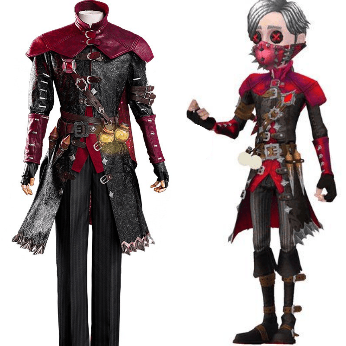 Identity V Embalmer "Exorcist" Official Cosplay Costume Full Set with Props - Coscosmos