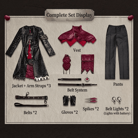 Identity V Embalmer "Exorcist" Official Cosplay Costume Full Set with Props - Coscosmos